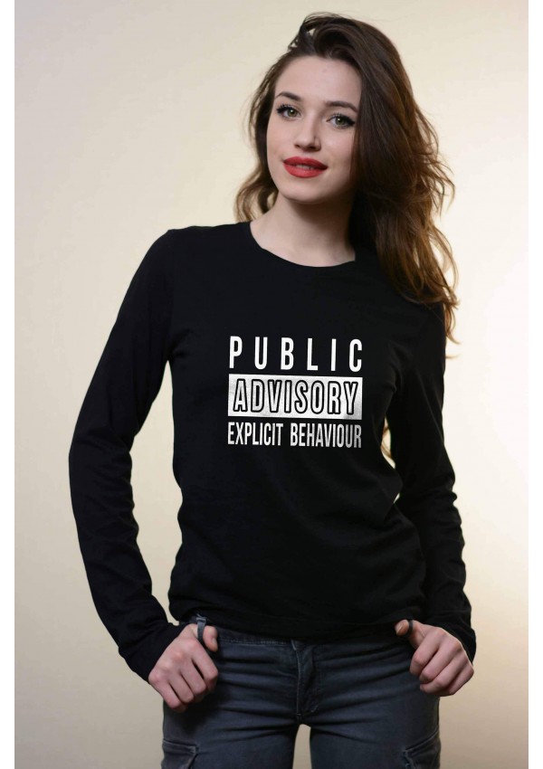 Tricou cu Maneca Lunga Public Advisory